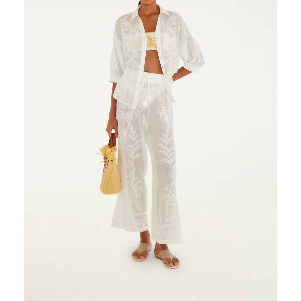 NEW FARM RIO nina lightweight blouse in off white - Picture 5 of 5